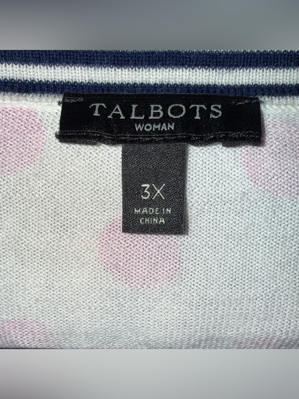 TALBOTS women’s cardigan polka dot plus size 3X ✨ - Picture 7 of 8